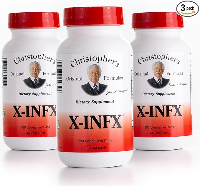 Christopher's Original Formulas X-INFX Formula Natural Immune Support 3 Pack 100 Caps Each