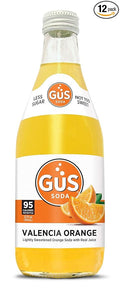 GuS Soda - Dry Valencia Orange - 12 oz (12 Glass Bottles)