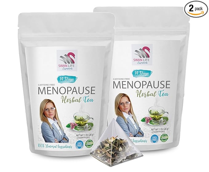 hot flash relief for women - MENOPAUSE HERBAL TEA 14 DAYS - Black Cohosh night sweats relief tea for women tea with red clover menopause support tea organic menopause relief tea menopause tea