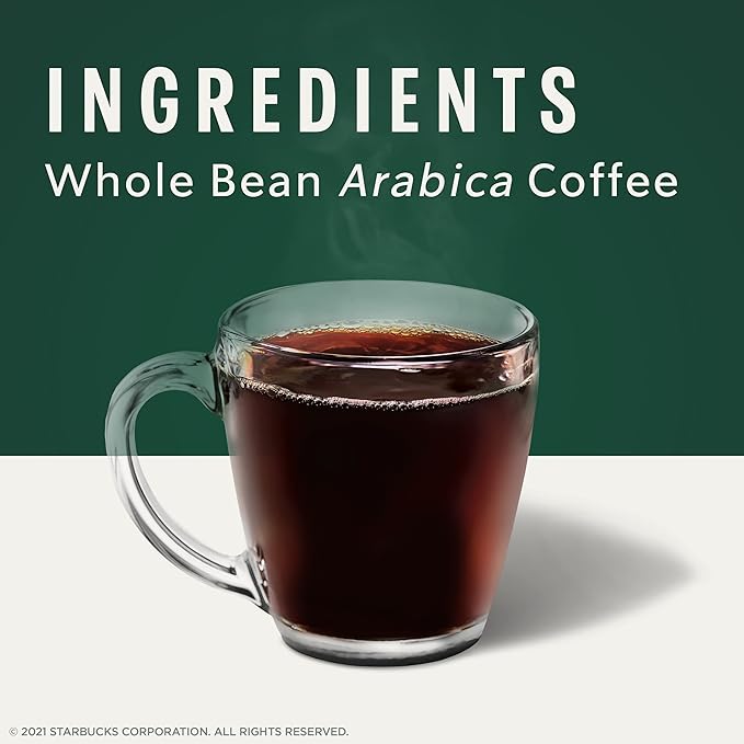 Starbucks Whole Bean Coffee Medium Roast Coffee Breakfast Blend 100% Arabica 1 bag (18 oz)