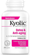 Kyolic Aged Garlic Extract Formula 105 Detox &amp Anti-Aging* 200 Capsules