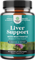 Natures Craft Liver Cleanse Detox &amp Repair - Herbal Liver Support Milk Thistle Supplement - Silymarin Milk Thistle Supplements with Dandelion Root Choline Beetroot &amp Artichoke Extract - 90 C