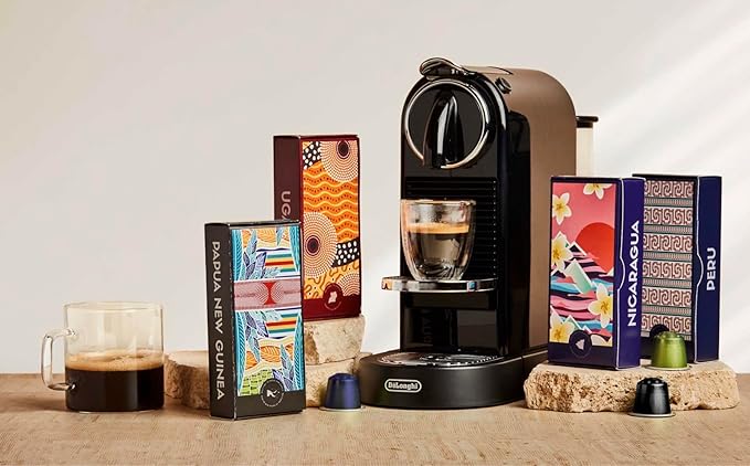 Atlas Coffee Club Espresso Pods Compatible with Nespresso Original– Dark Roast Variety Pack (40 Count)– Aluminum Capsules from Costa Rica Nicaragua Guatemala &amp India– Intensity 8-11