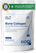 Bone Collagen with FORTIBONE Bioactive Collagen Peptides for Bone Health | 50 Serves (No Flavor) | Powder