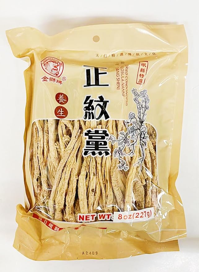 Dried Codonopsis Pilosula Nannf(Dang Shen) Chinese Herbal Tea 8 oz (221g) 正紋黨