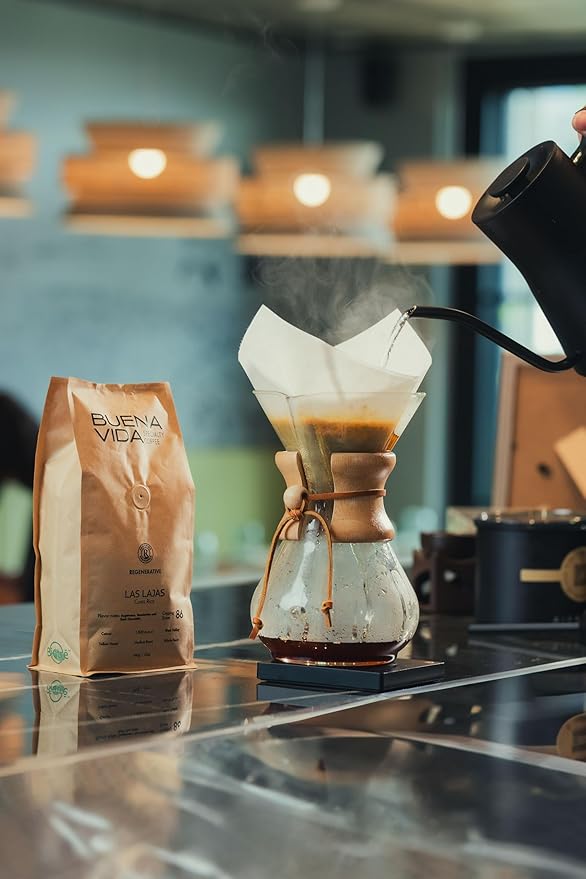 Buena Vida Speacialty Coffee - Las Lajas Whole Bean Yellow Honey - Costa Rican Regenerative Coffee (12 oz)
