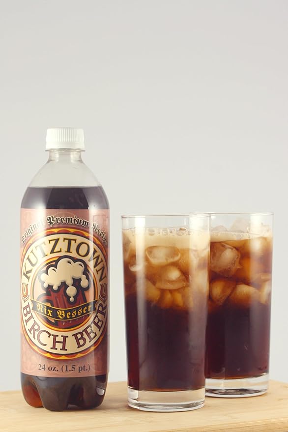 AmishTastes Birch Beer Kutztown Nix Besser PA Dutch Style 24 Oz. (Pack of 12)