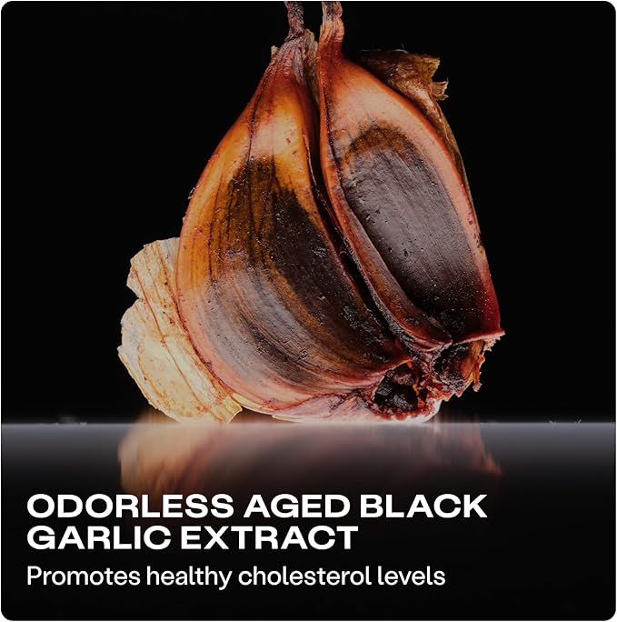 Humann Cholesterol Health Daily Cholesterol &amp Lipid Support Supplement Citrus Bergamot and Aged Black Garlic 60 Capsules