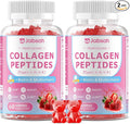 Collagen Gummies for Women &amp Men Hydrolyzed Collagen Peptides(Type I II III V X) with Biotin Hyaluronic Acid MultiVitamins Supports Healthy Skin Thick Hair &ampStrong Nails Sugar Free