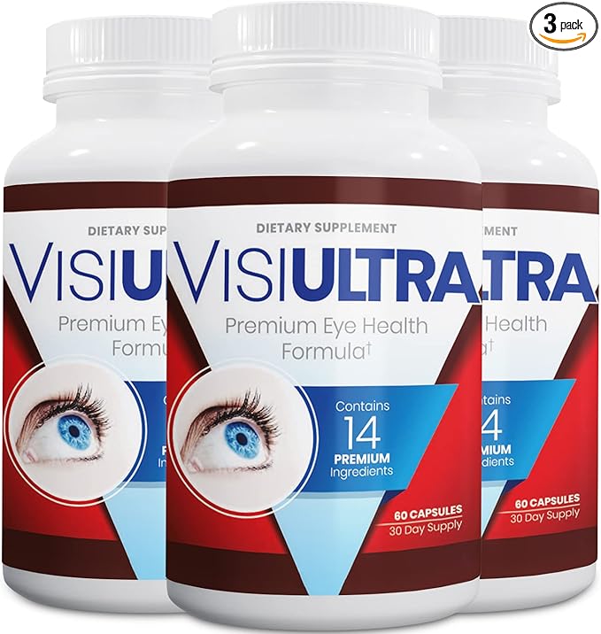 Eye Health Supplement – 14 Essential nutrients for Clear Vision Blue Light Protection and Long-Term Eye Health. Supports Clarity and Eye Wellness. 60 Capsules. (3 Pack)