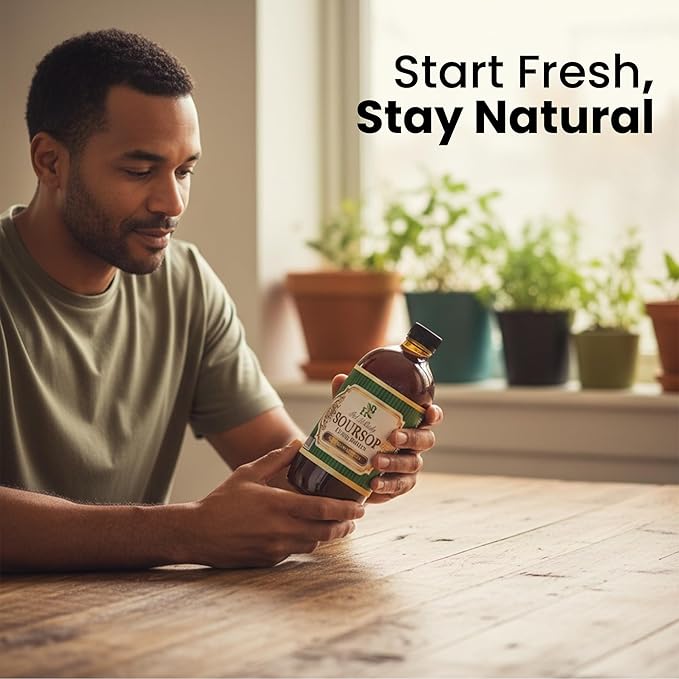 Herb To Body Soursop Bitter Liquid – 16 oz Digestive Bitters made with Wildcrafted Soursop Leaves for Gut Wellness