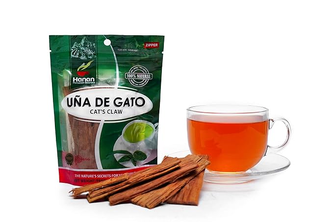 Hanan Peruvian Secrets Una De Gato Herbal Tea | 100% Natural Cat’s Claw Bark | 2.82oz / 80g | Naturally Aids in Supporting a Healthy Immune System - 6 Pack