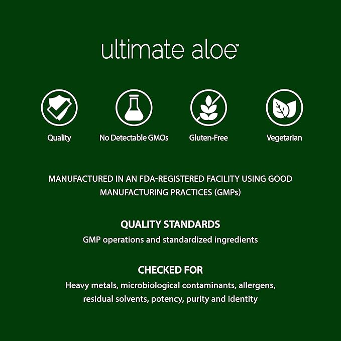 Ultimate Aloe – Aloe Juice for Gut Health Digestive Comfort Immune Support and Nutrient Absorption – Strawberry &amp Kiwi Flavor – 16 Servings