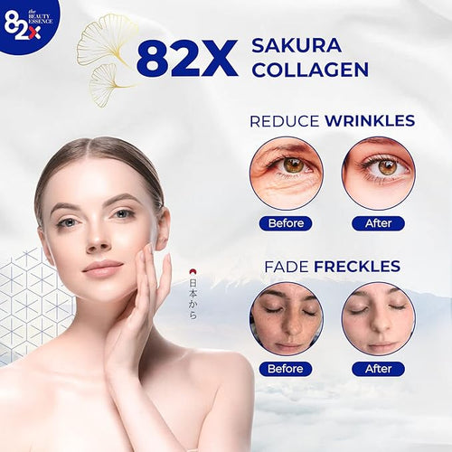 82X Collagen Premium - Marine Collagen Drink - Collagen Peptides Liquid Drink for Skin Hair Nails from Japan with 82 Fermented Plants Vitamins Minerals &amp Supplements