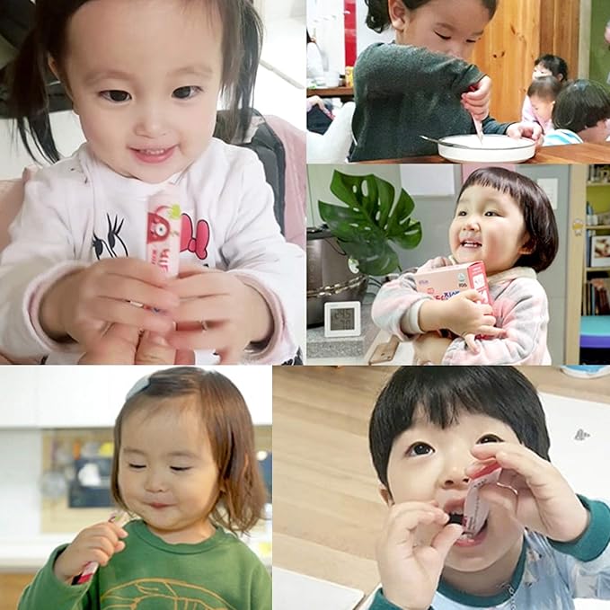 Vita Ginseng Kids Vitamin D Zinc 7 Berries Banana 20 Vegetables Milk Powder for Immune Support Focus and Memory Boost 30 Packets (1Set)