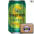 Seagram's Ginger Ale Mini Cans 7.5 Oz 18 Pack In Snackur Ship Safe Box
