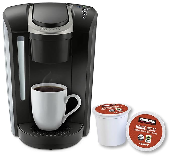 Kirkland Signature Organic House Decaf Coffee K Cups Plus Basicos Coaster (24Pods House Decaf)