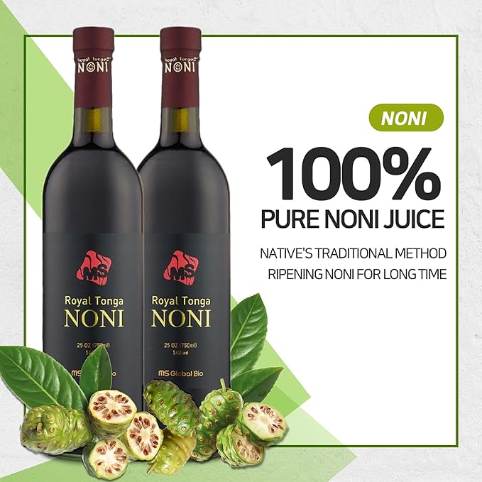 Royal Tonga Noni - 100% Authentic NONI Juice(2PK Case) 25oz Bottles | Noni Juice | Nonie Juice | Noni Drink | Nona Juice | Jugo de Noni | Noni Fruit | Real Noni