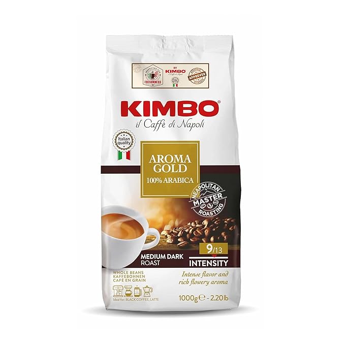 Kimbo Roasted Coffee Beans (Aroma Gold 2.2 Pounds)