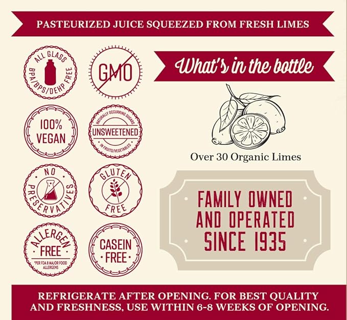 Lakewood Pure Lime Fresh Pressed 32 Fl Oz (Pack of 6)