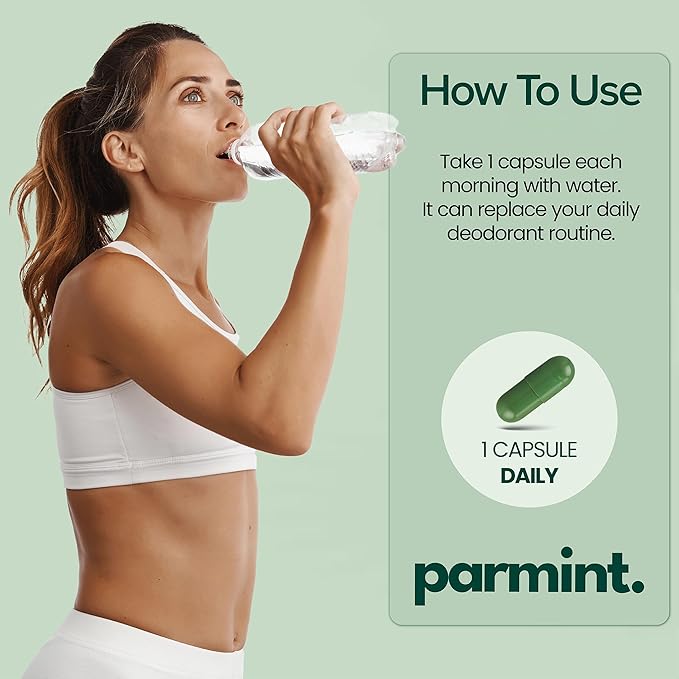 Whole Body Natural Deodorizing Supplement Vegan &amp Organic Internal Freshness Capsules for Underarms Odor Bad Breath Old People Smell Feet Odor Gluten Free 90 Capsules 1 Daily (3-Month Supply