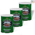 French Market Coffee Medium-Dark Roast Decaffeinated Ground Coffee &amp Chicory 12 oz. Canister (Pack of 3)