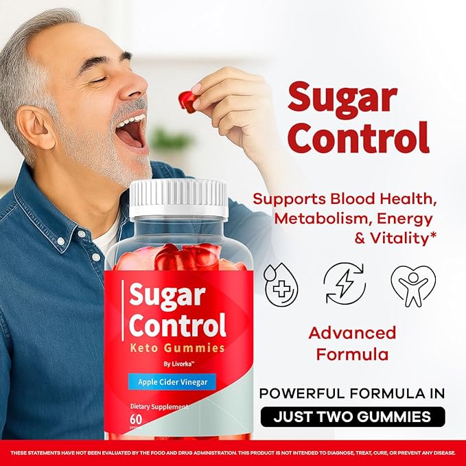 SugarControl Keto Gummies - Official SugarControl Advanced Apple Cider Vinegar Gummys All Natural Supplement Support 60 Gummies for 1 Month