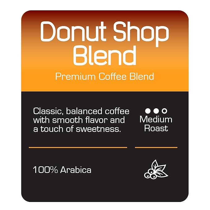 Roast Ridge Coffee 2.0 oz. Portion Pack Pre-Measured for Single Pot of Coffee Donut Shop Blend 40 Pouches