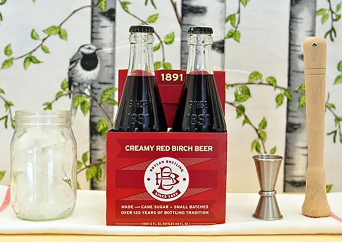 Boylan Soda Creamy Red Birch Beer 12 Fl Oz (12 Glass Bottles)