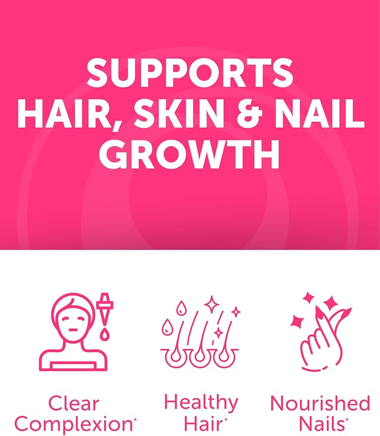 Lunakai Collagen &amp Biotin Gummies Bundle - Vitamins for Hair Skin and Youthful Appearance - Non-GMO Anti Aging Protein Supplements for Men &amp Women - 30 Days Supply
