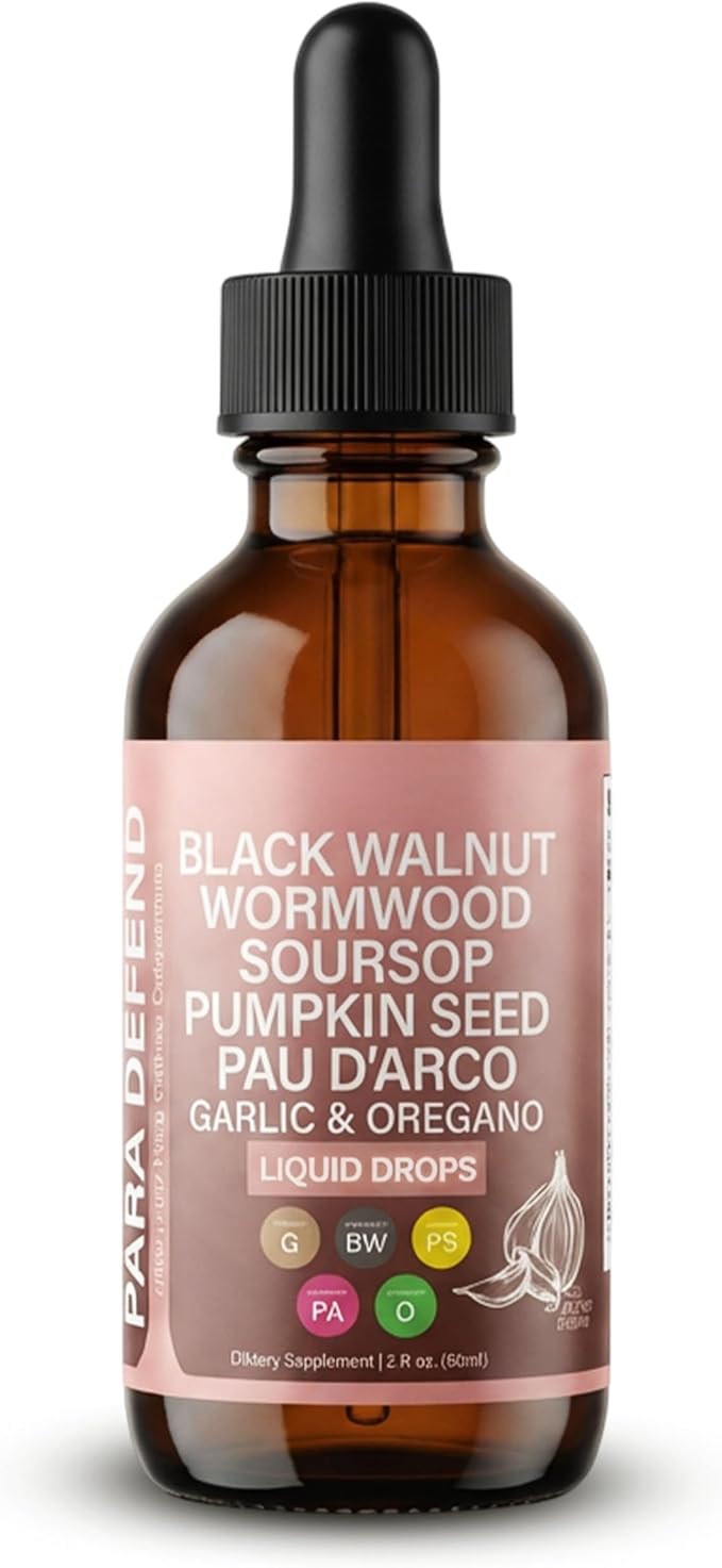 Resilia Herbal Cleanse Liquid Drops with Black Walnut Wormwood Pumpkin Seed PAU D’Arco Garlic Oregano Turmeric Neem Alcohol-Free Vegan Tincture 2 fl oz