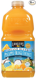Langers Island Blend Juice Cocktail Pineapple Orange Coconut 64 Fl Oz (Pack of 8)