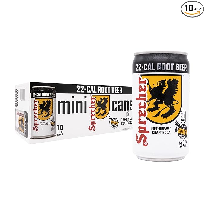 Sprecher Low Cal Root Beer 7.5 fl oz Mini Cans (10 Pack)