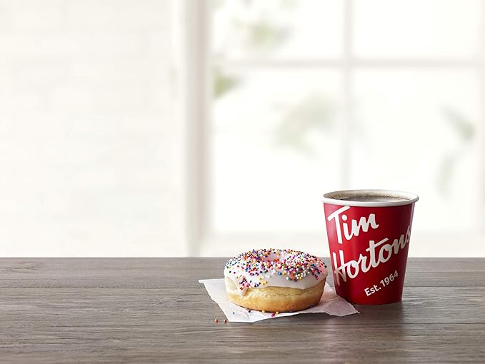 Tim Hortons Hazelnut Flavored Medium Roast Coffee Single-Serve K-Cup Pods Compatible with Keurig Brewers 72ct K-Cups 6x12ct Boxes Red