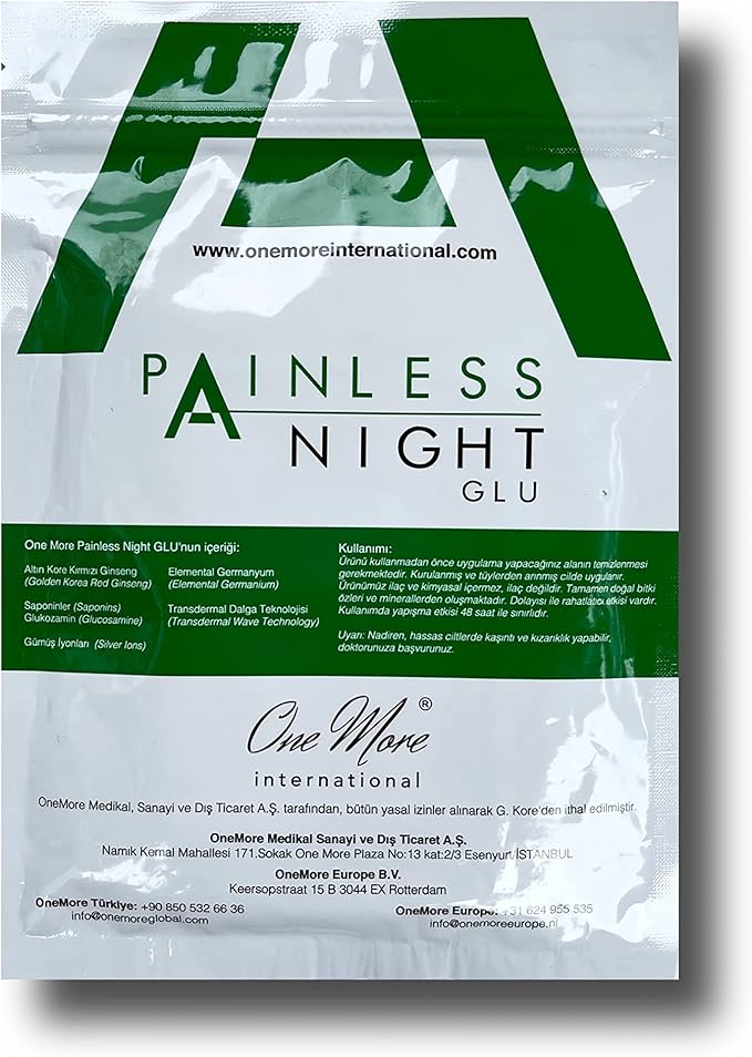 Painless Night Glue 25pcs Pack 100% Original - Relieves Joints Pain and discomfort Contains Korean Red Ginseng