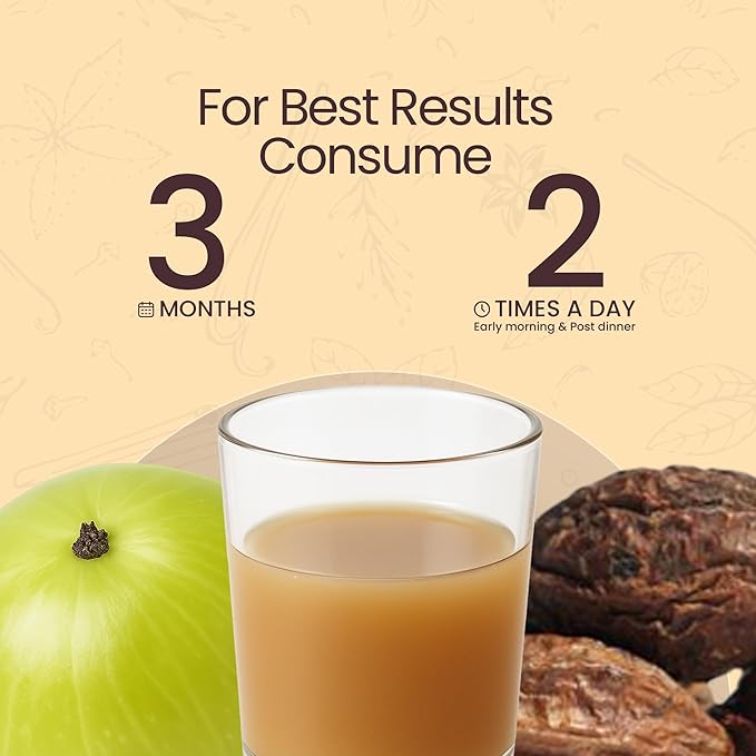 KRISHNA'S HERBAL &amp AYURVEDA Hemoglobin Booster Juice - 500 Ml (Pack of 2) Helps to Improve Your Haemoglobin Count Goodness Dev Daru Kutki Amla &amp 13 Other Super Herbs 500 ml (Pack of 2) Multi