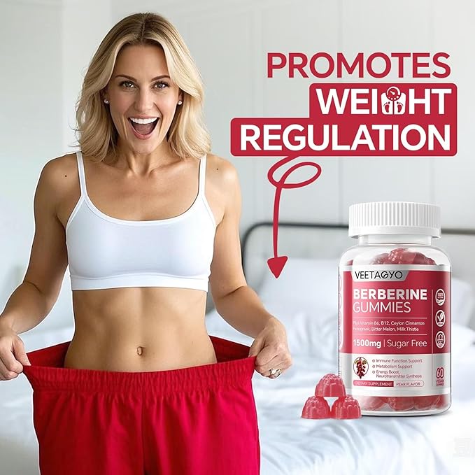 Berberine Supplement 1500mgSugar Free Berberine with Ceylon Cinnamon GummiesChromiumTurmeric Fenugreek for Naturally Metabolism Balanced Berberine HCl from Indian Barberry Extract 120 Cts