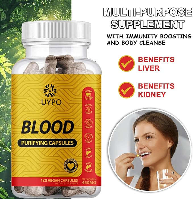 Blood Purifying Capsules Gluten Free GMO-Free Vegan 450 mg (1PC)
