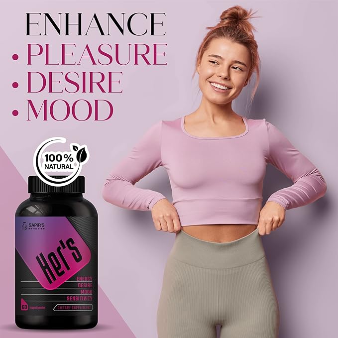 Female Libido Booster for Women - Increase Passion Desire &amp Excitement - Relieve Stress Reduce Dryness &amp Heighten Sensitivity Her's Hornygoatweed Energy Supplement for Women in the Mood Enh