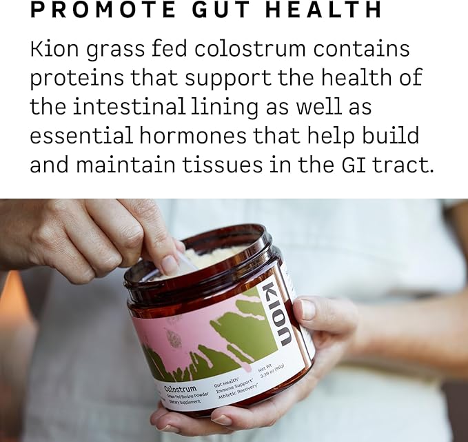 Kion Colostrum | Grass-Fed Bovine | Gut Health and Immune Support | 30 Servings