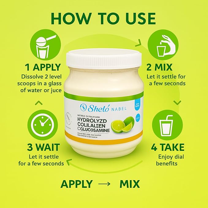 Colageno Limon Shelo Nabel Polvo/Collagen Lemon Powder Coyunturas Huesos Dolores Reumaticos 15.87 oz