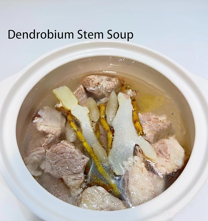 Dendrobium Stems（Tie Pi Shi Hu） Dried Dendrobium Officinale Stems -7.05oz/200g-Pure Natural Chinese Herbal Medicine -石斛条- Teas-Soup Ingredients (Dendrobium Stems) ﻿