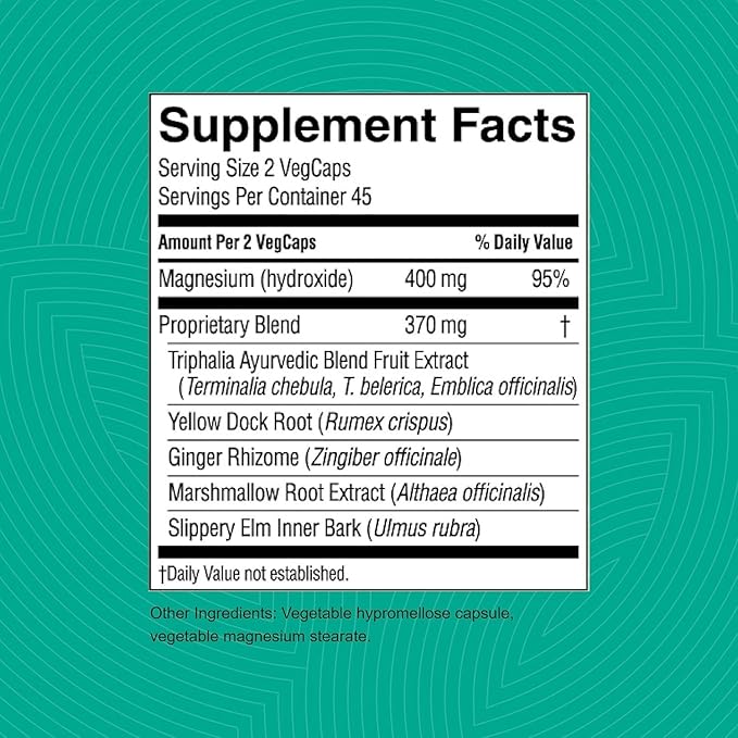 Nature's Sunshine Gentle Move: Experience Daily Digestive Support and Natural Constipation Relief with Natural Fiber for Soft Stools &amp Regularity 90 Capsules (Pack of 2)