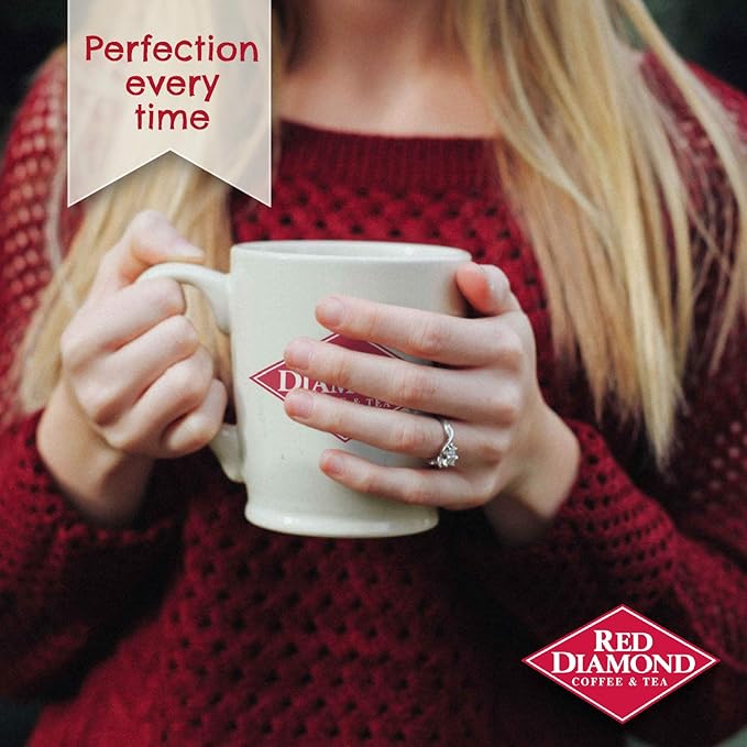 Red Diamond Ground Coffee Decaffeinated Medium Roast 100% Arabica Premium Beans Strong &amp Full-Bodied Flavor 11 Ounce Resealable Bag (Pack of 2)