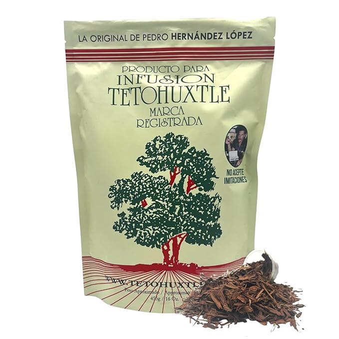 Tetohuxtle Herbal Tea - 16oz Healthy Infusion with Wildcrafted Barks from Sierra Lacandona - Unique Herbal Tea Bags for a Delicious Experience - Premium Herbal Teas