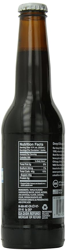 WBC/Goose Island Craft Soda Root Beer 12 Ounce (Pack of 4)