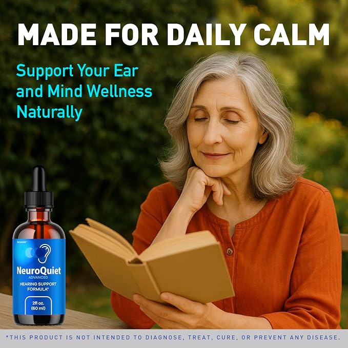 (2 Pack) NeuroQuiet Drops - Official NeuroQuiet Daily Hearing Support All Natural Clean Liquid Advanced Formula for Ear Health Auditory Clarity &amp Inner Ear Balance Reviews 2 Bottles for 2 Months