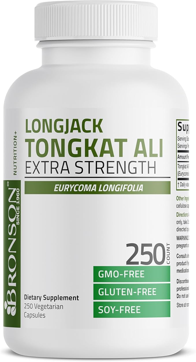 Bronson Longjack Tongkat Ali Extra Strength 250 Vegetarian Capsules