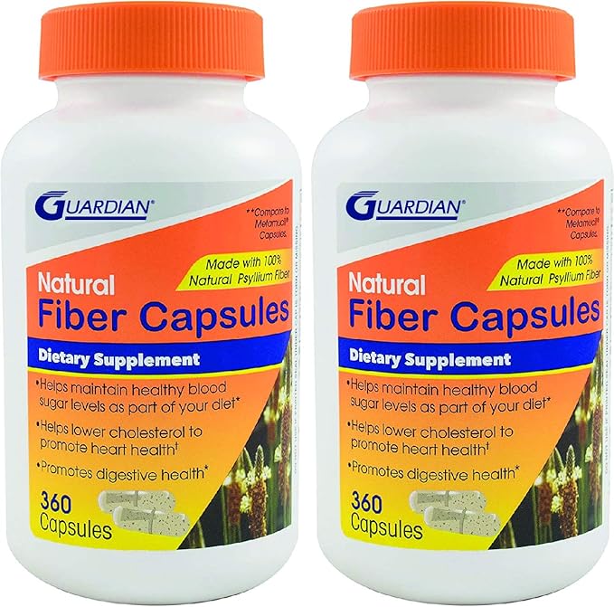 guardian Psyllium Fiber Capsules Natural Psyllium Husk (720Ct)