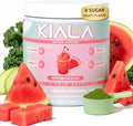 Kiala Nutrition Super Greens Organic Greens Powder with Spirulina &amp Chlorella for Digestion Gut Health Immunity Adaptogens Energy Gluten Free Vegan Sugar Free Watermelon Slush 30 Serving